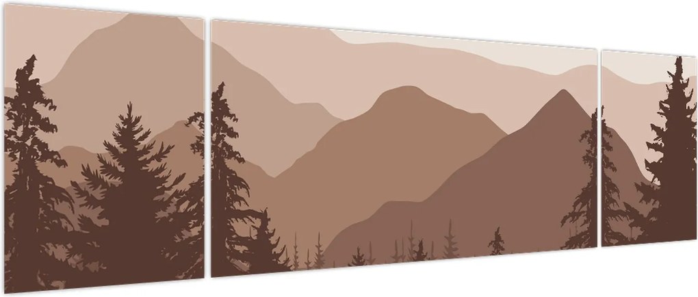 Obraz - Góry Brunatne N⁰2 (170x50 cm)