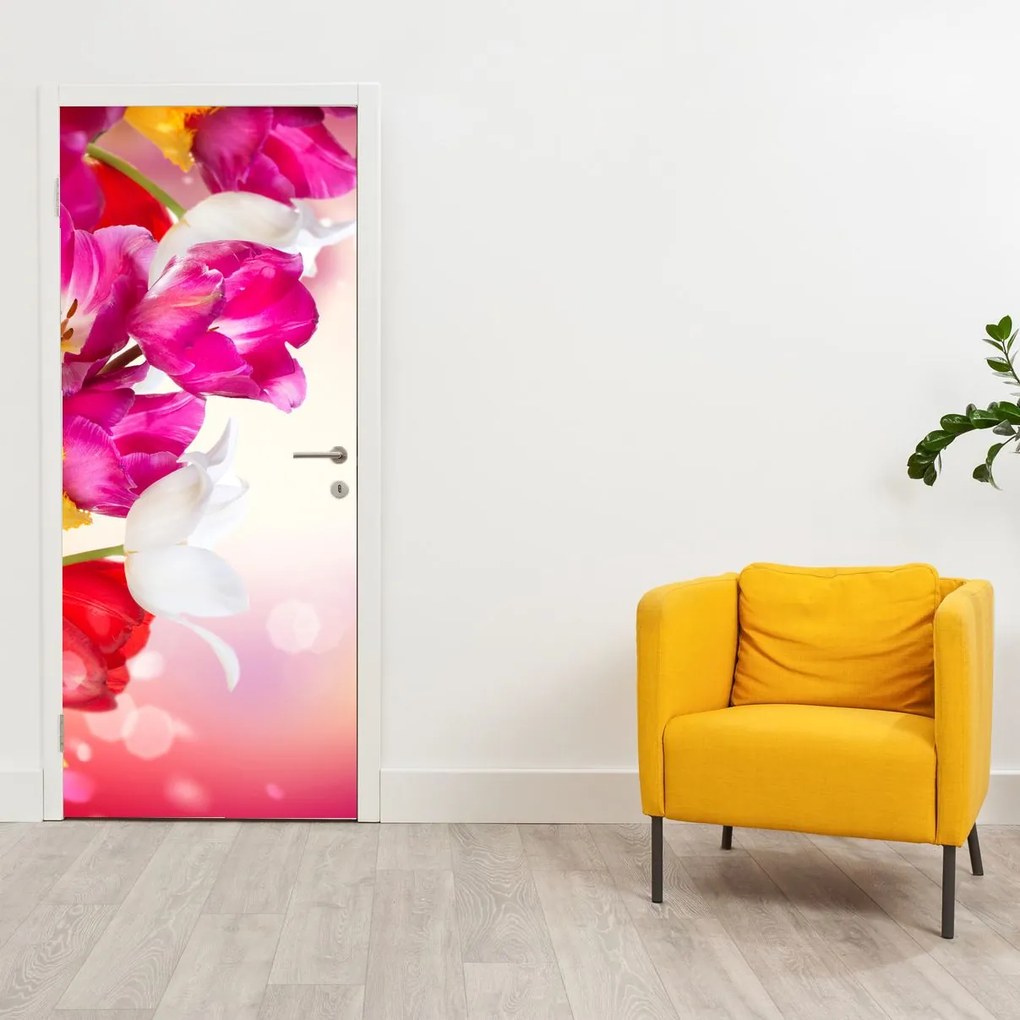 Fototapeta na drzwi - Tulipany (95x205cm)