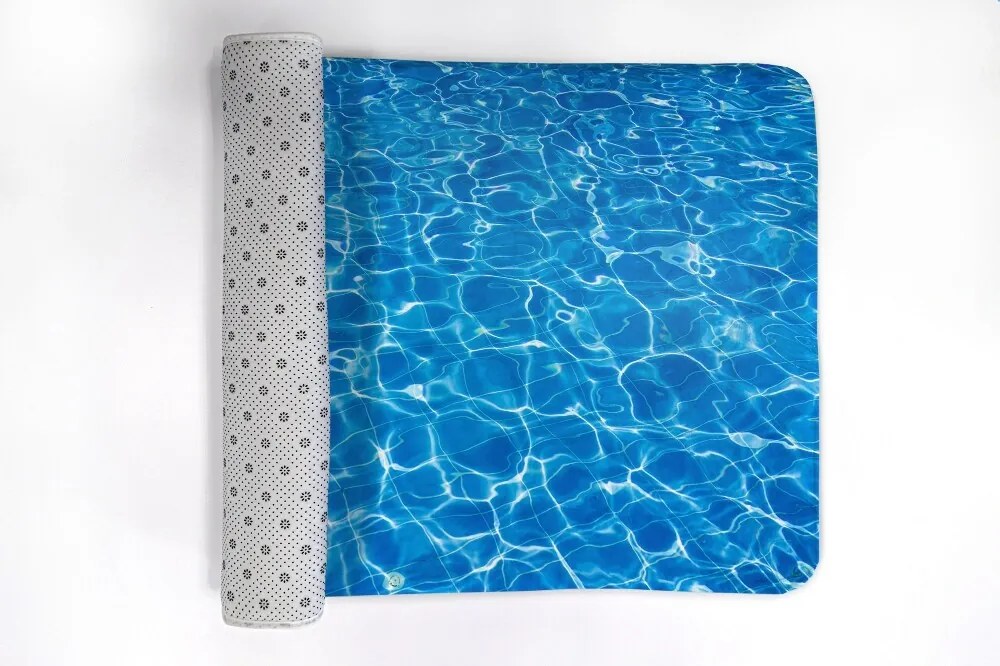 Antypoślizgowy dywanik łazienkowy Antypoślizgowy dywanik łazienkowy Fale wodne