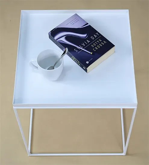 Biały minimalistyczny stolik kawowy P6-E40