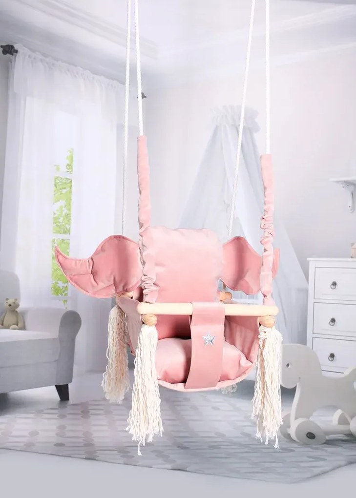 Różowa huśtawka dla dziewczynki S9-K89