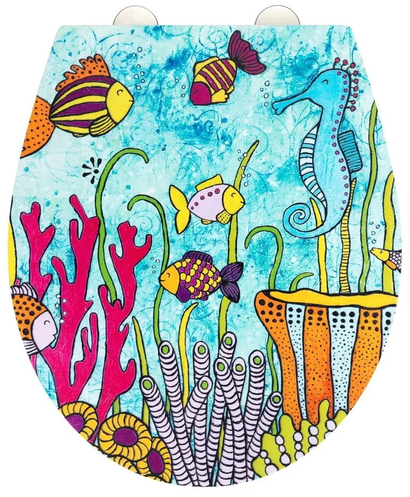 Deska sedesowa wolnoopadająca 37 x 44,5 cm Rollin'Art Ocean Life – Wenko