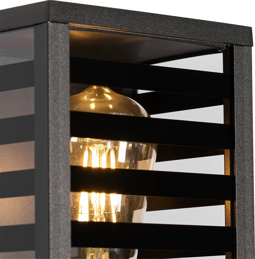 Nowoczesna lampa ścienna zewnętrzna czarna 26 cm IP44 - Reims