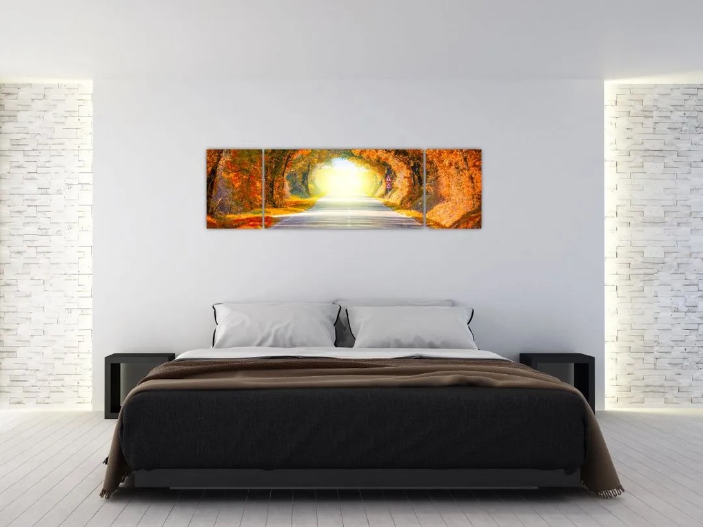 Obraz - Brama wykonana z koron drzew (170x50 cm)