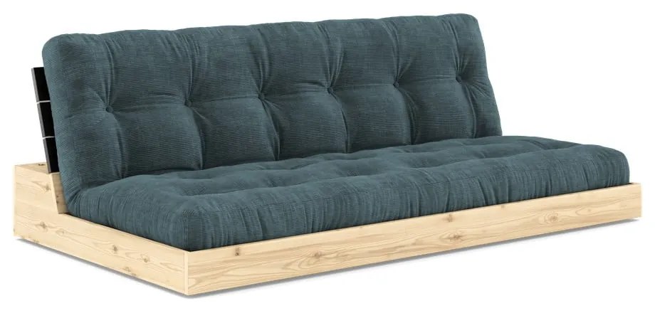 Niebieska sztruksowa rozkładana sofa 196 cm Base – Karup Design