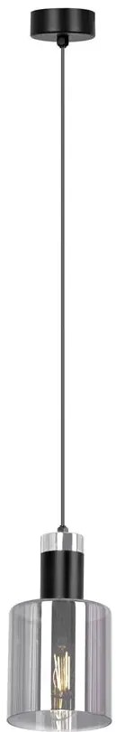 Pojedyncza lampa wisząca ze szklanym kloszem - A468-Solla