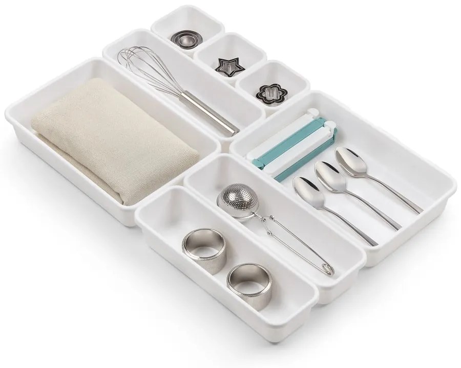 Plastikowe organizery do szuflady zestaw 8 szt. – Rayen
