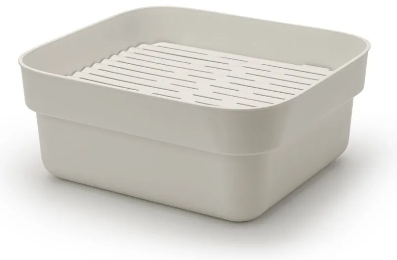 Jasnoszara plastikowa miska do mycia naczyń z ociekaczem SinkSide – Brabantia