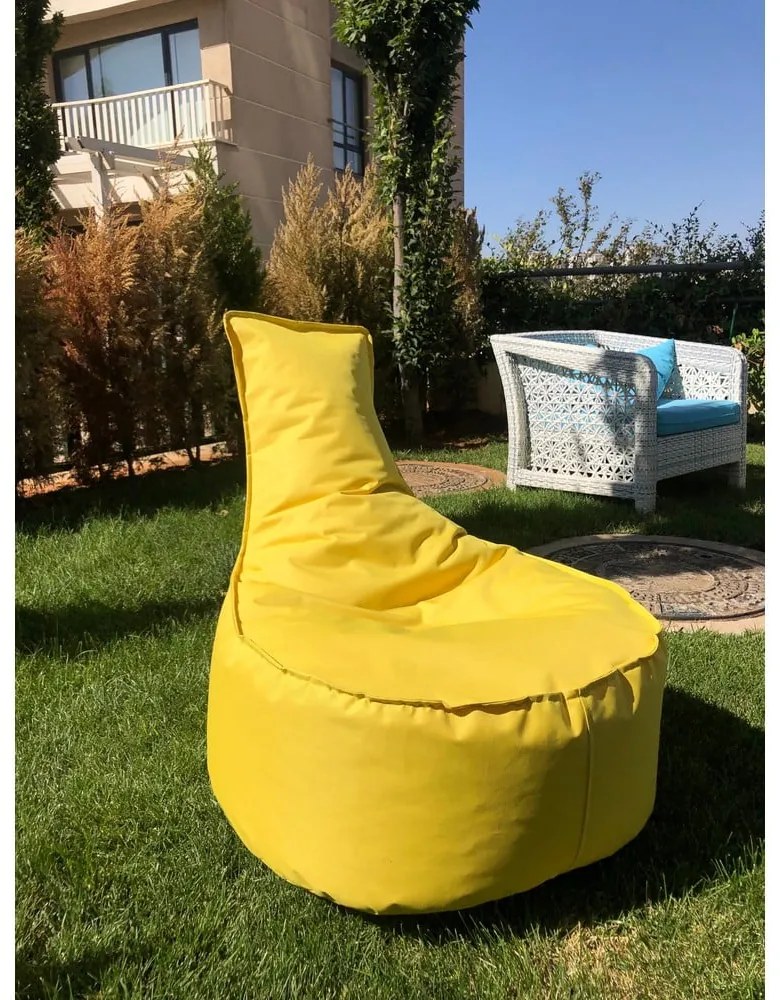 Żółty ogrodowy worek do siedzenia Aktif – Floriane Garden