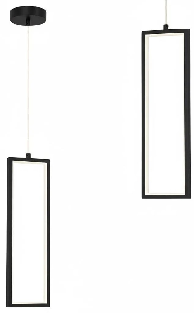 LAMPA SUFITOWA WISZĄCA LED LHJ083-1CP CZARNA