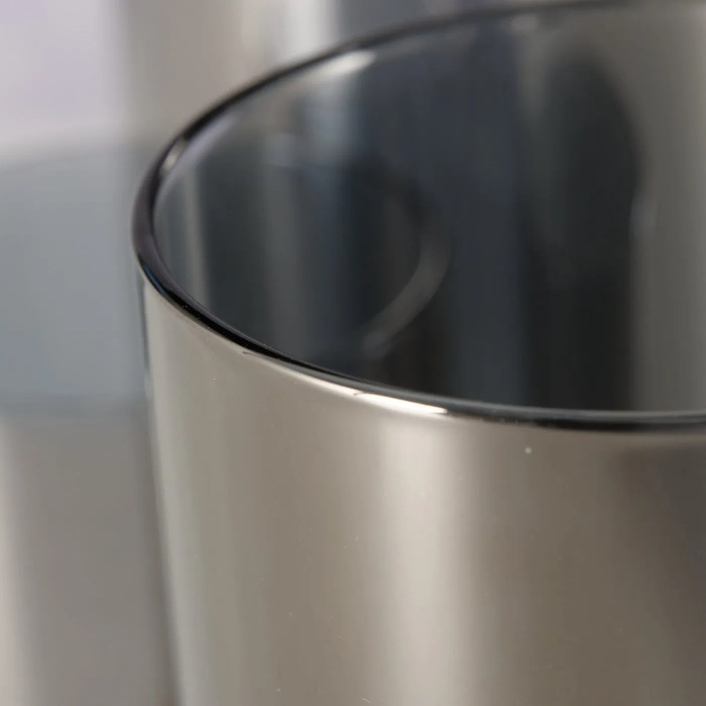 Srebrne świeczniki, metalowe, 4 sztuki