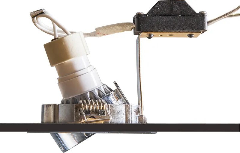 Inteligentny reflektor wpuszczany stalowy z WiFi GU10 z możliwością przechylania - Lock 1