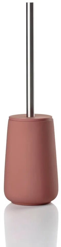Jasnoczerwona porcelanowa szczotka do WC Nova – Zone