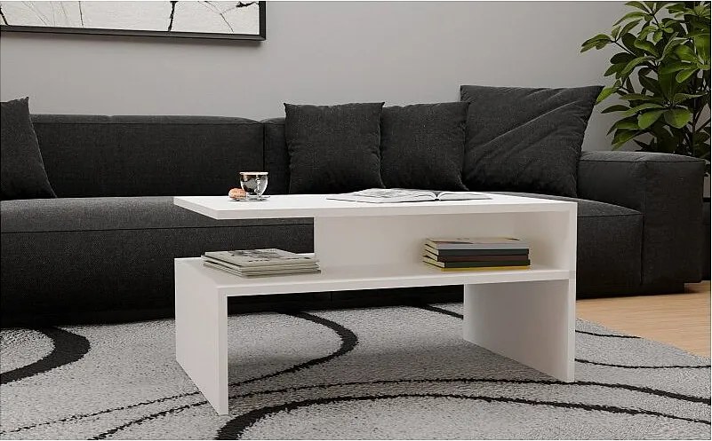 Ława Boston BOSTON biały stoik kawowy