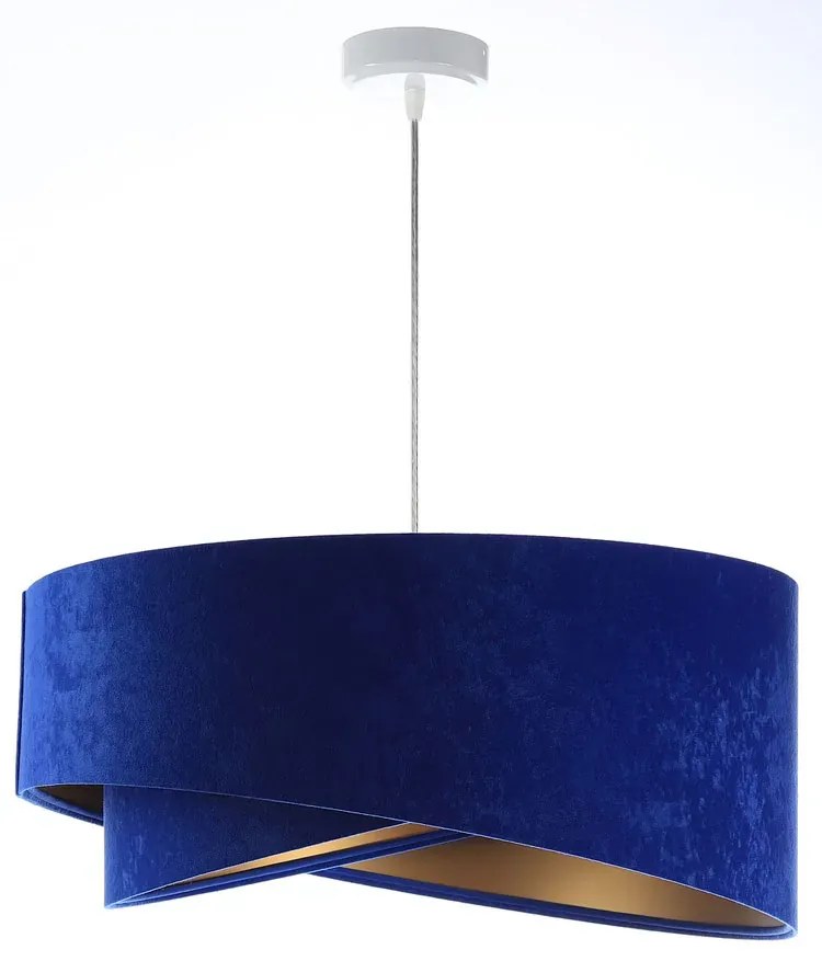 Niebiesko-złota lampa wisząca glamour - 5X EX989 W1-L71