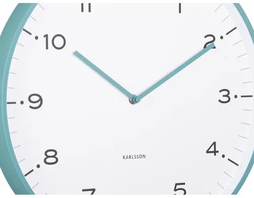 Zegar ścienny Karlsson 6011BL design niebieski, średnica 40 cm