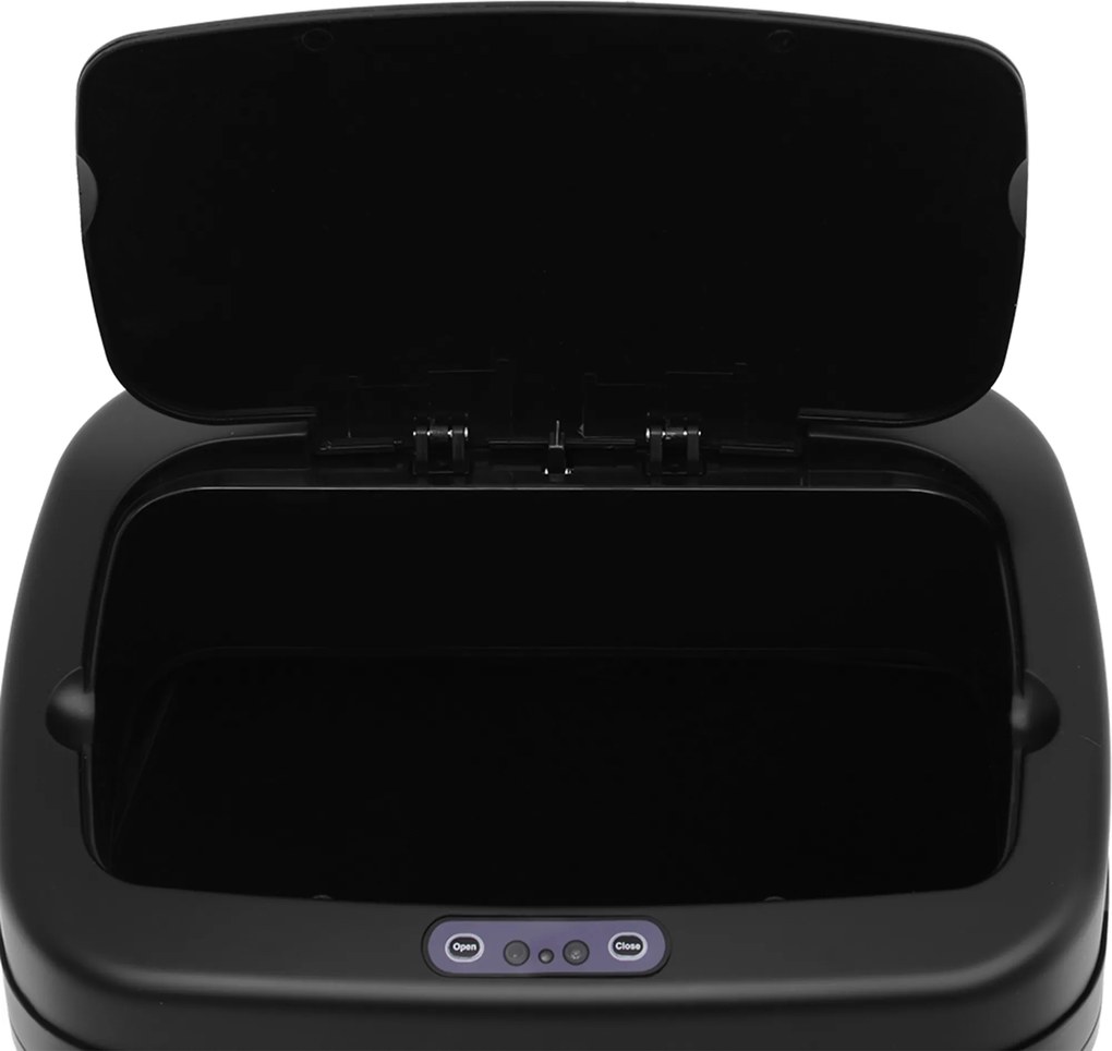 HOMCOM Kosz z czujnikiem 20 L stal nierdzewna Automatyczny kosz na śmieci z czujnikiem ruchu, wkład wewnętrzny 33 x 25 x 42,5 cm Srebrny+Czarny | Aosom PL