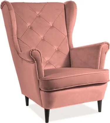 Aksamitny fotel wypoczynkowy Lady Velvet
