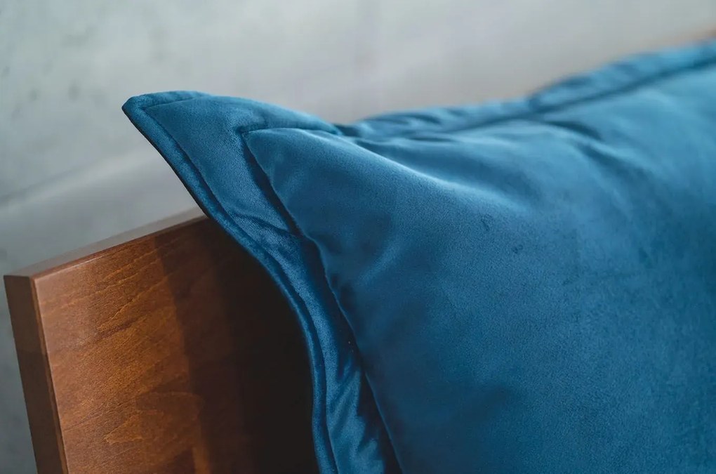 Poduszka na zagłówek PILLOW CHIC 2 VELVET 180 granatowa SKANDICA