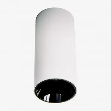 Aplikacja Sufitowa Led Powierzchniowa, Okrągła Ø7,2 Cm, Do Użytku Zewnętrznego, Aluminiowa Luisiana Biała Ciepła 2700 K & Biały - Czarny & 8 W & 23º -