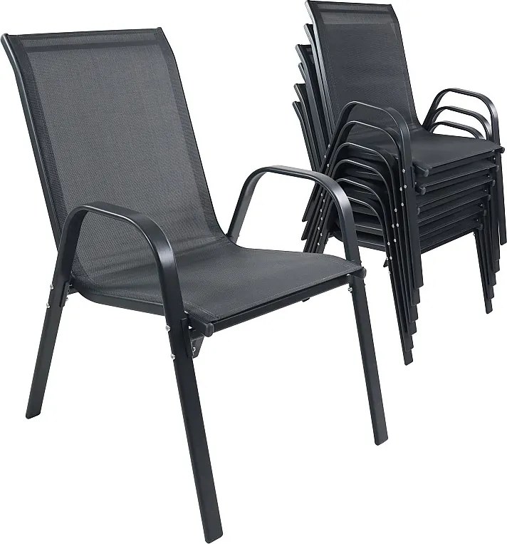 6 szt. krzesło ogrodowe spięte krzesło Sonlas