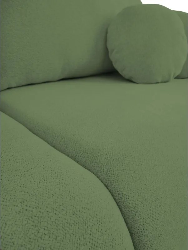 Sofa LOOP z funkcja spania i pojemnikiem ZIELONY RAVEN 77