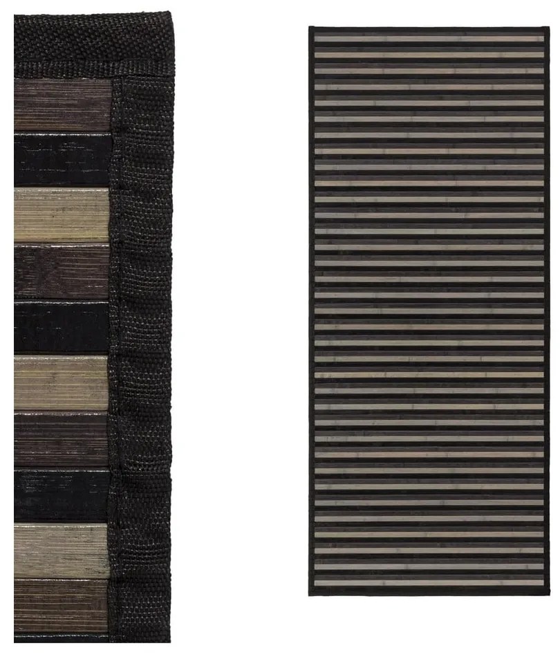 Szary bambusowy chodnik 75x175 cm – Casa Selección