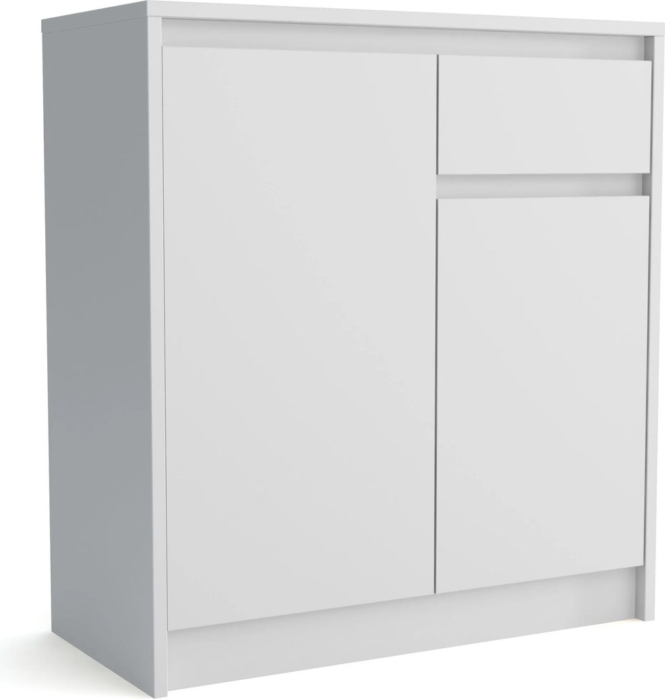 Komoda ASTORRE - Biały / 75 cm / 1 szuflada
