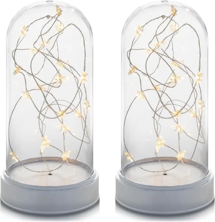 Lampki dekoracyjne 20 LED, ciepła biel, 2 szt.