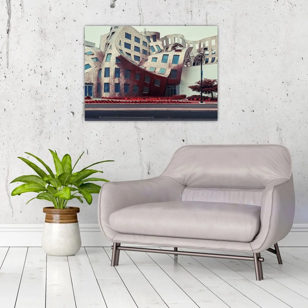 Obraz - budynek architektoniczny (70x50 cm)