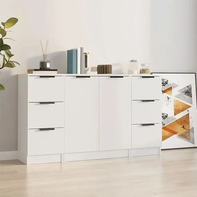 Biała duża komoda z szufladami i szafką Z2-L45