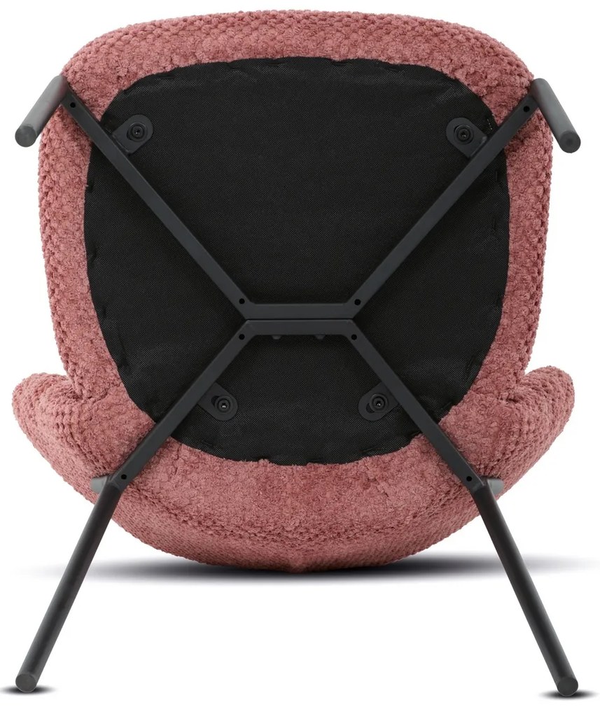 Zestaw krzeseł do jadalni Bouclé CT-W1077 PINK2, 4szt.
