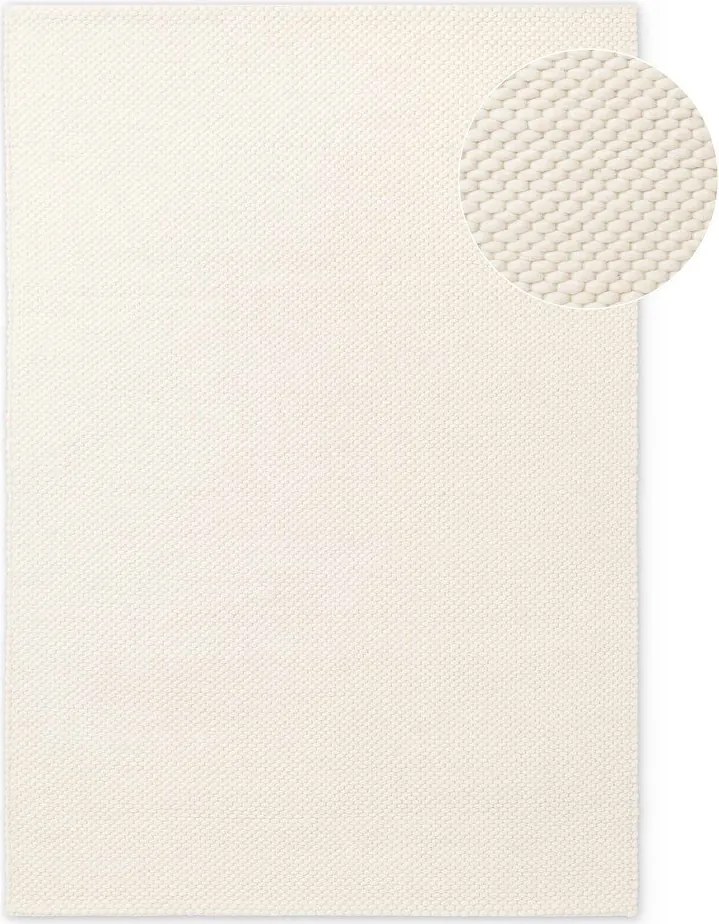 Kremowy wełniany dywan tkany ręcznie 160x230 cm Lyon Beans – Elle Decoration