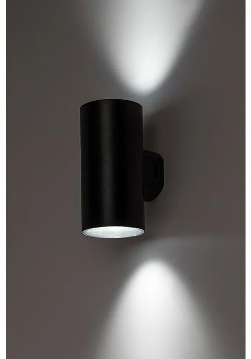 Rabalux 77155 zewnętrzna oprawa ścienna LED Urfa,18W, IP65, czarna, 16 cm