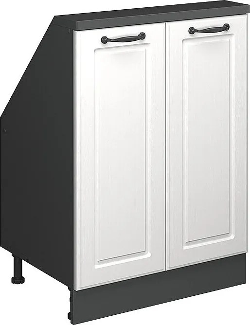 Szafka kuchenna na dach skośny biały domek wiejski 60x46x81.6 r-line