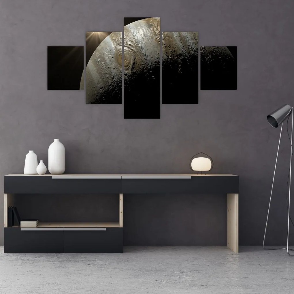 Obraz planety w kosmosie (125x70 cm)