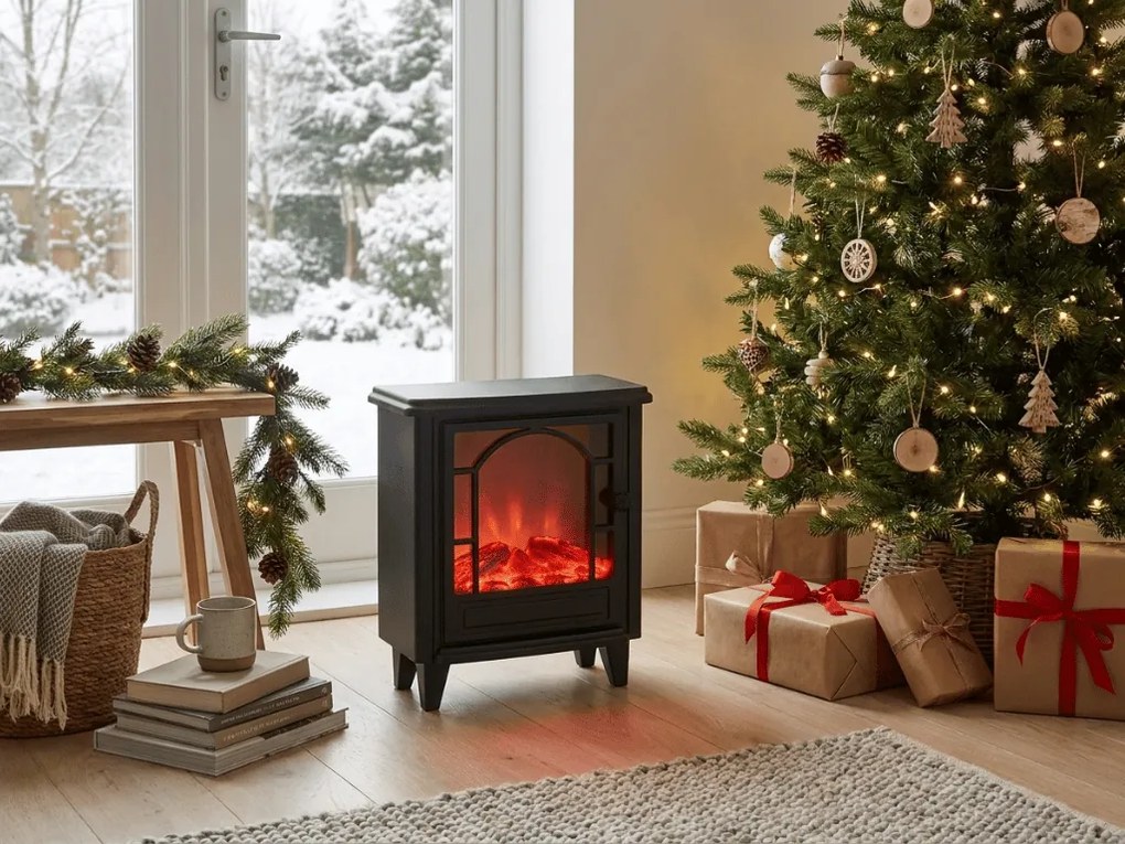 Dekoracja LED kominek COZY WARM 40x35 cm, czarny