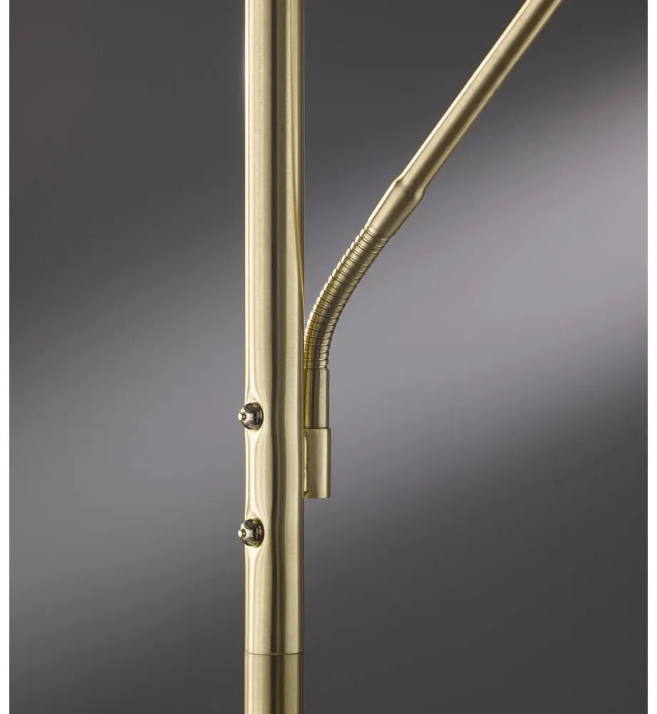 Lampa stojąca LED ze ściemniaczem w kolorze złota (wysokość 180 cm) Dent – Fischer &amp; Honsel