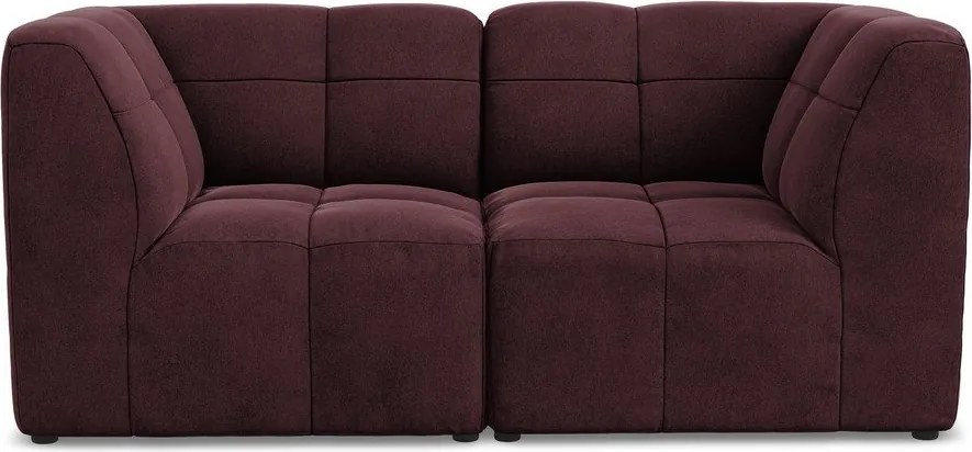 Bordowa aksamitna sofa 180 cm Aloha – Makamii
