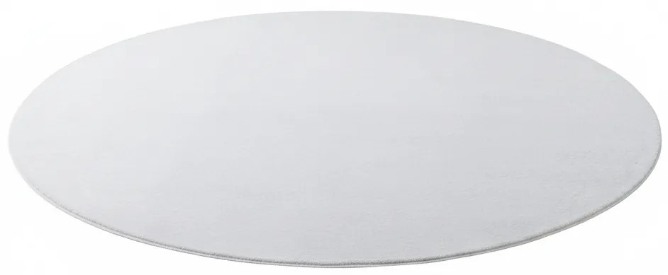 Dywan pluszowy Joy biały koło 120 cm x 120 cm