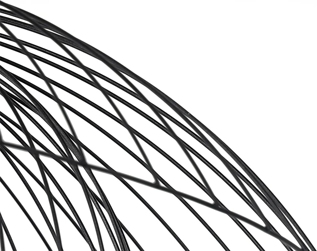 Inteligentna lampa wisząca czarna 66 cm z WiFi G95 - Pua