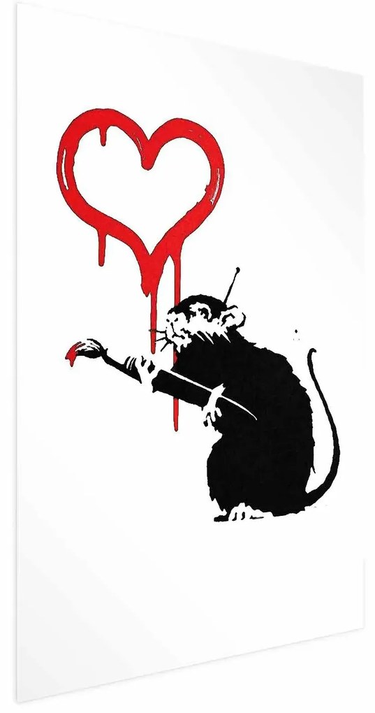 Plakat Love Rat 29,7x42 cm bez ramy bez marginesu ARTGEIST B