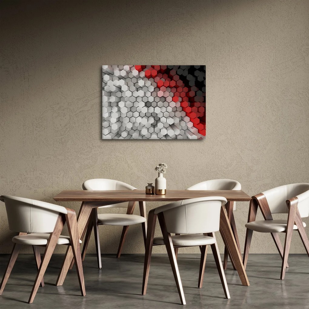 Obraz - sześciokąty 3D (70x50 cm)
