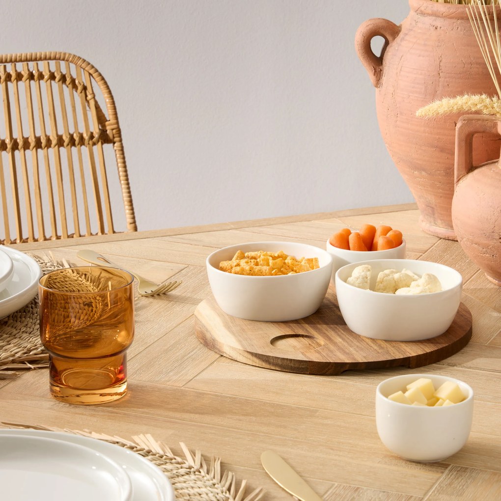Półmisek z ceramicznymi miseczkami TAPAS