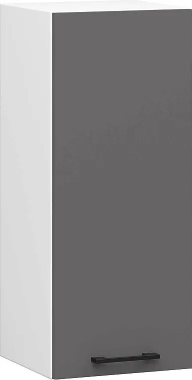 Szafka kuchenna AKORD W30 system OLIWIA H720 Biała 30 cm 1 drzwi kolor Grafit Szary mat 2 półki 30x30x72 cm