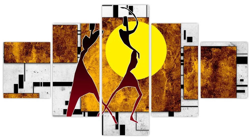 Obraz malarstwa z epoki starożytnej (125x70 cm)