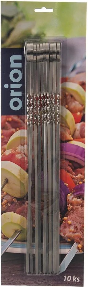 Szpikulce do szaszłyków zestaw 10 szt. ze stali nierdzewnej – Orion
