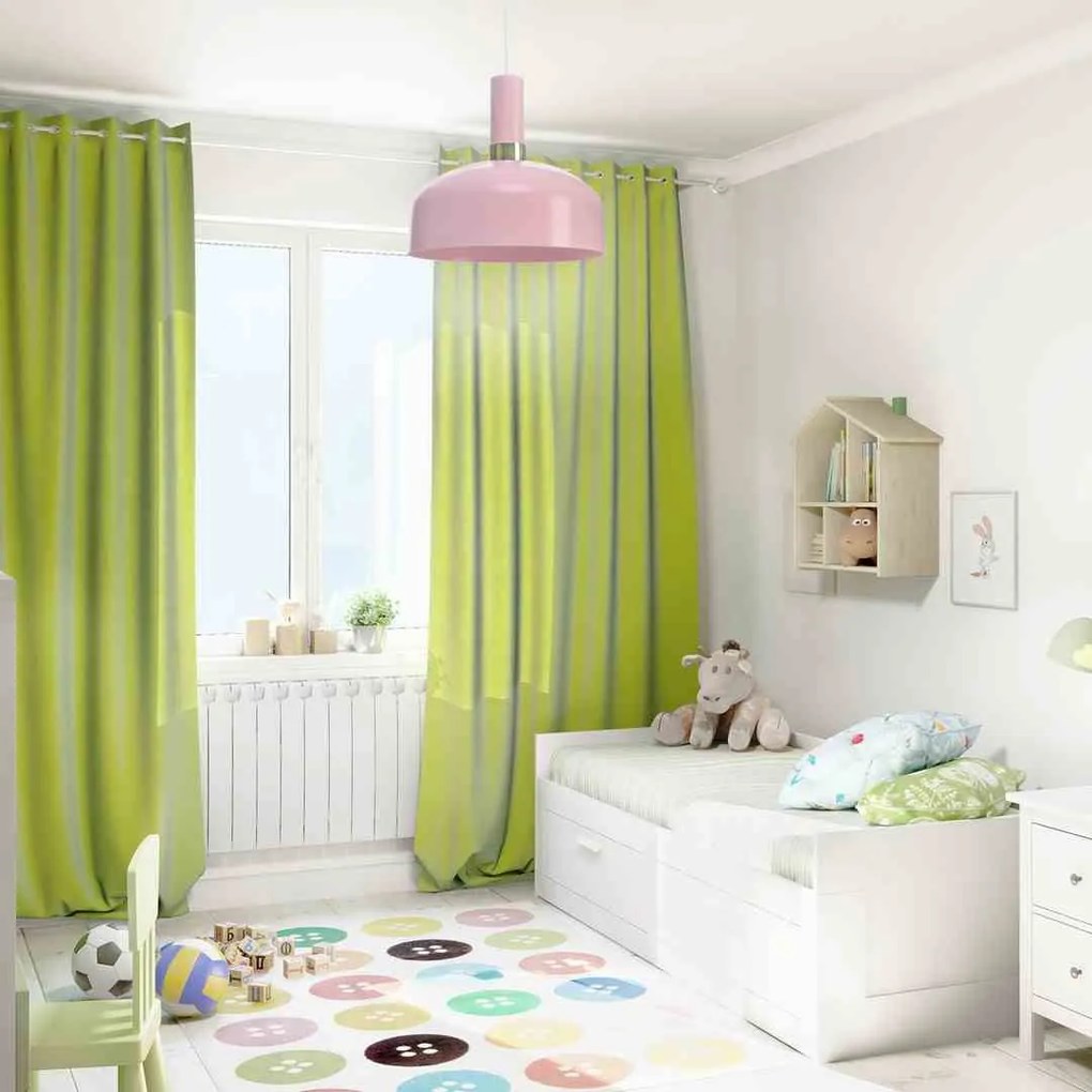 Lampa wisząca MALMO PINK 1xE27, różowa, pojedyncza,