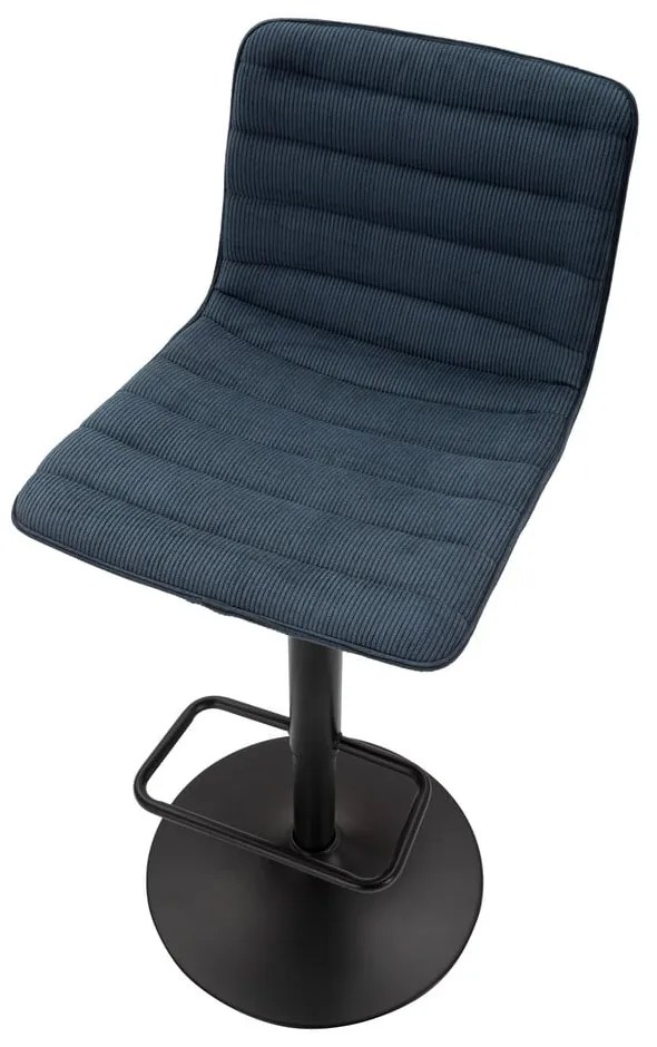 Morsko-czarny hoker z regulowaną wysokością (wysokość siedziska 61 cm) Malia – Mauro Ferretti
