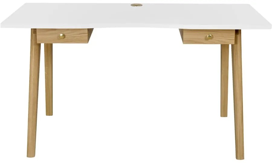 Biurko w dekorze dębu 70x140 cm Nice – Woodman